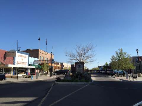 Maine Street in downtown Fallon, Nevada, looking south