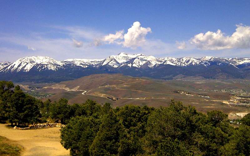 Washoe Valley seen from the Geiger Grade, looking southwest toward the Sierra